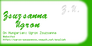 zsuzsanna ugron business card